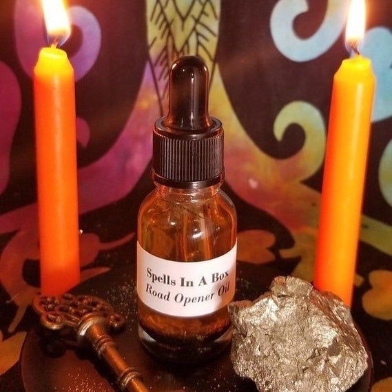 Dark protective crystal or amulet on a dark cloth